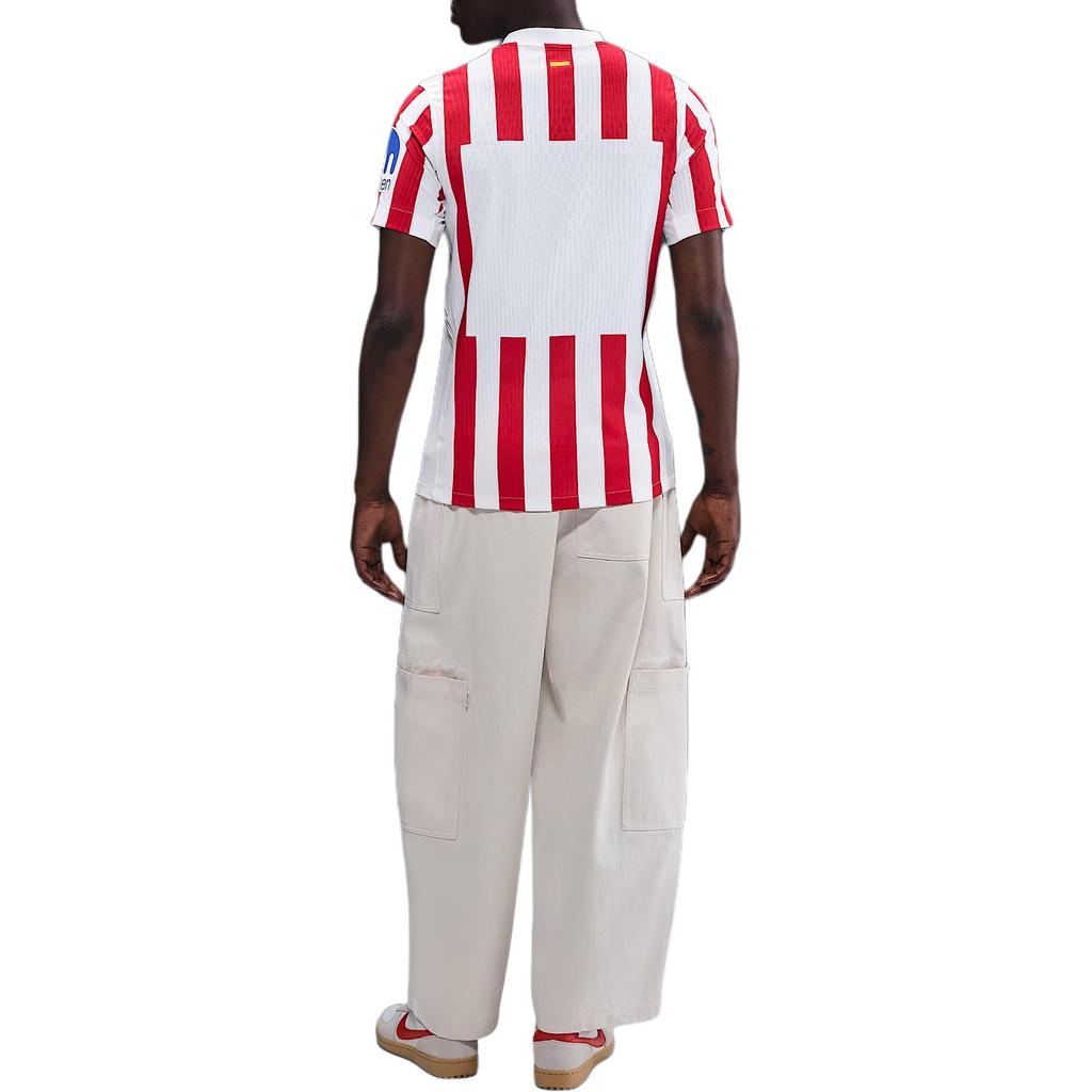 Nike Dri-FIT ADV SS25 Atlético Madrid 2025/26 Match Home Logo Striped Crew Neck Short Sleeve Football Shirt Men Tops HJ4541-614