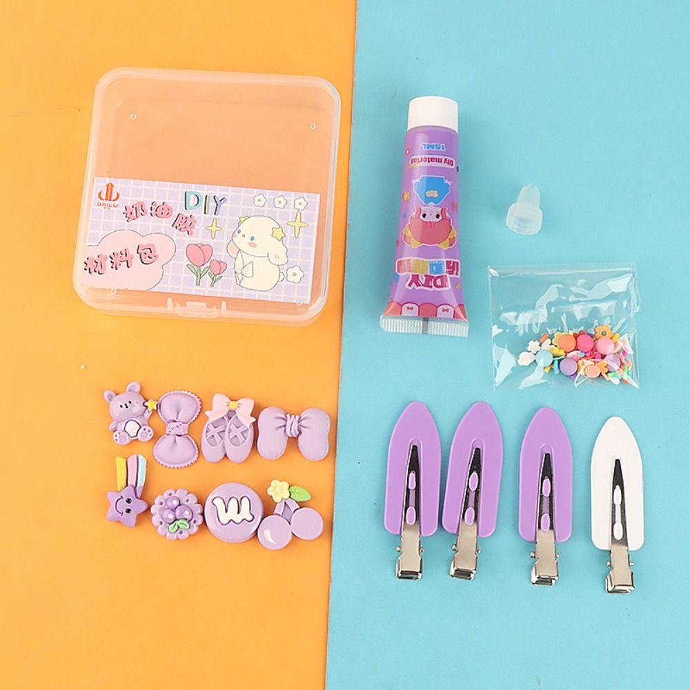 

Украшение из смолы, заколка для волос, материал упаковки, милые заколки для волос, аксессуары, детская игрушка