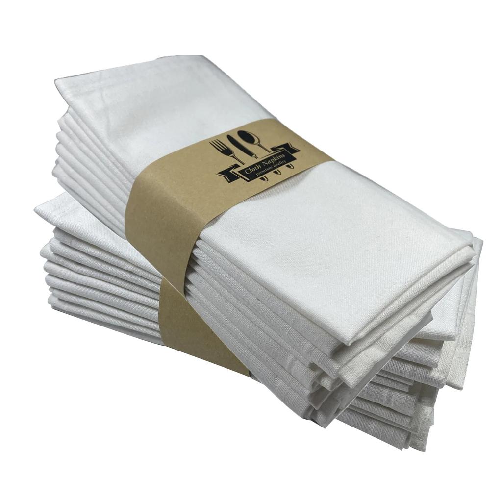 Solid Color Sub-cotton Placemat Linen Fabric Table Placemat Linen Tableware Mat Wedding Festival Party Table Decorations