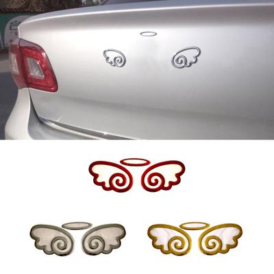 Stile Auto Bellissime Ali d'Angelo 3D Adesivo Logo Carrozzeria Veicolo Decalcomania Decorazione