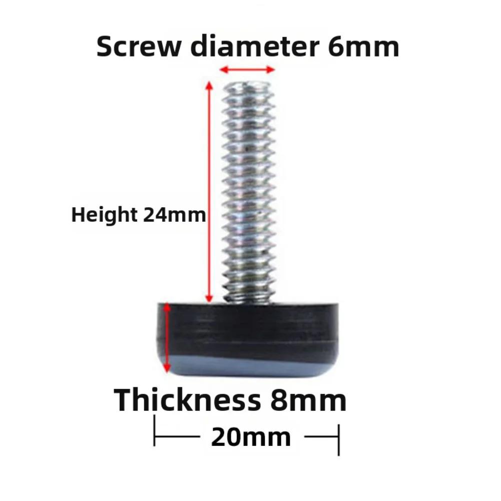 8 x Furniture Gliders with M6 Thread Floor Protectors for Chairs Tables Cupboards Suitable for Multiple Floors