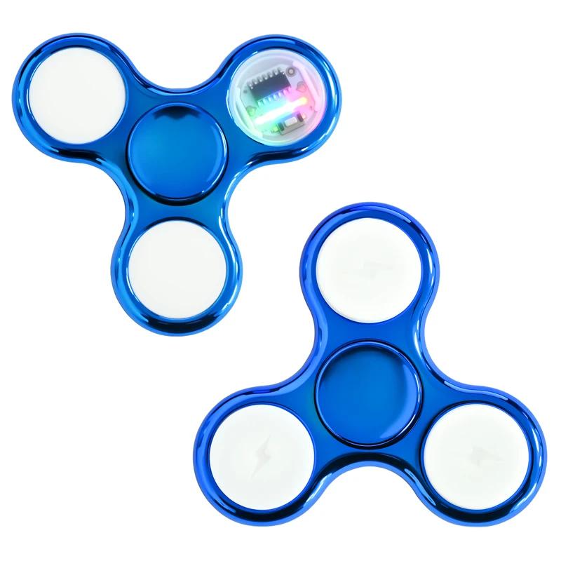 Led Fidget Spinner Rainbow Glowing Hand Spinner Edc Focus Stress Relief Toy Anxiety Relief Fingertip Gyro Toy For For Kids Adult