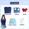 Comic Anime Slam Dunk Haruko Akagi Cosplay JK School Wigs Bow Sexy Woman Pleated Skirt Halloween for Woman Costumes