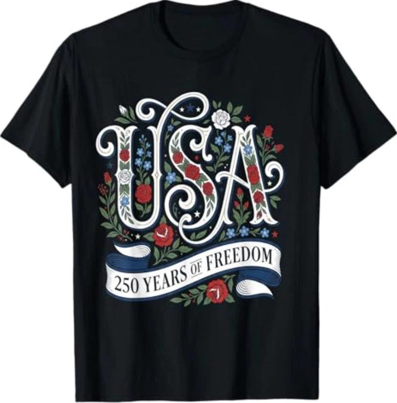 250th Anniversary USA Shirt Women Patriotic 4th of July T-Shirt S