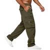 Men'S Sports Pants Running Pants Outdoor Pocket Work Pants Casual Pants