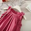 Girls' Dress Summer Dress Korean Casual and Stylish Children's Princess Dress Girls' Baby Vest Dress