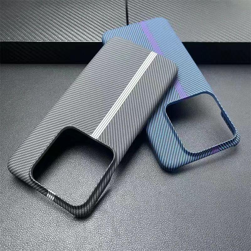 For Xiaomi POCO F6 Pro Case Fashion Hard Carbon Fibre Slim Skin Protective Back Cover Cases For Xiaomi POCO F5 F6PRO Phone Shell