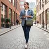 Nylon Crossbody Bag For Men And Women Multi Compartment Storage Commuter Versatile