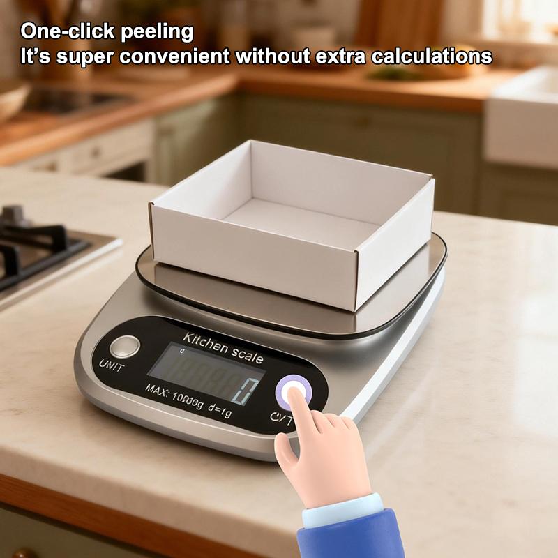 Electronic Kitchen Scale 10kg/1g for Accurate Baking Cooking and Diet Management