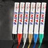 12 Pcs Permanent Markers Oil Based Paint Pen White Paint Marker Gold Marker Pen Quick-Drying Glass Pen