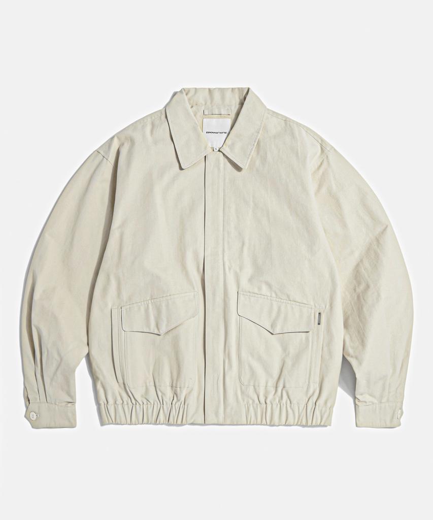 Espionage Flight Bomber Jacket Ecru