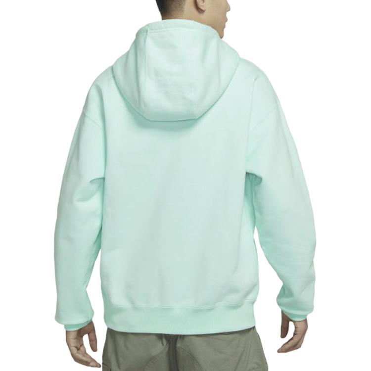 Nike Sweatshirts Unisex Mint Green Hooded Moderate Regular DR1039-379