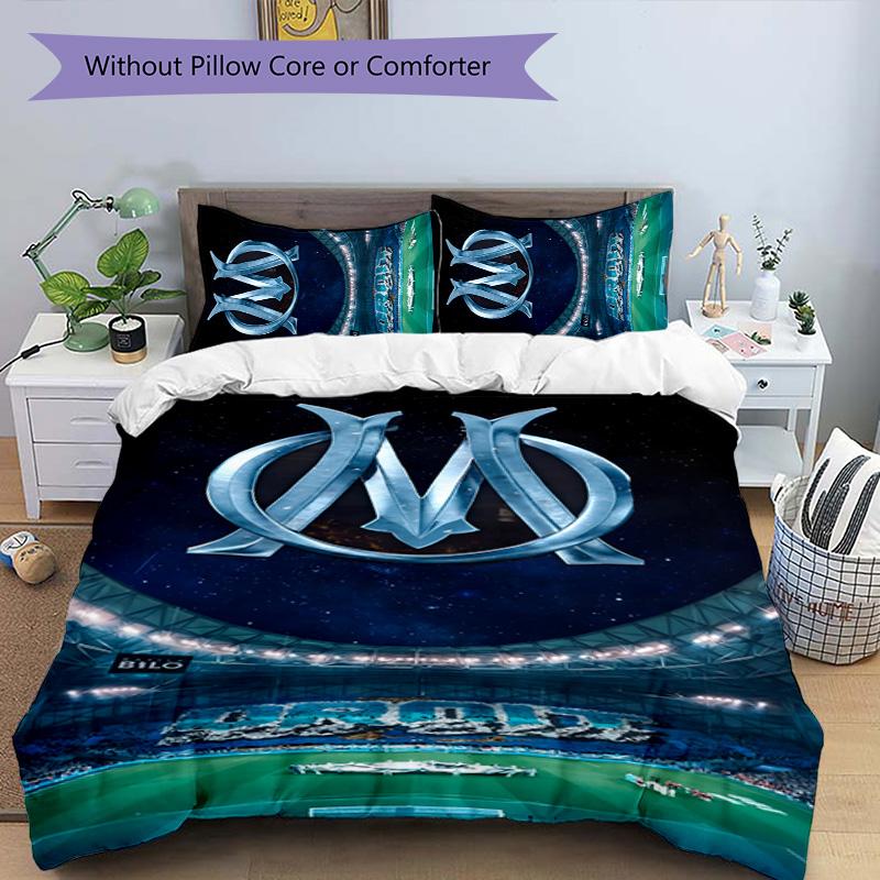 Marseilles 3pcs Bedding Set Duvet Cover Closure Includes 1 Duvet Cover & 2 Pillowcases for All Seasons Bedroom Home Dorm Decor