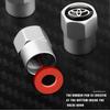 4Pcs Car Styling 3D Metal Wheel Tire Valve Stem Caps Accessories For Toyota Fortuner Chr Verso Prius Yaris Hiace Trd Corolla GR