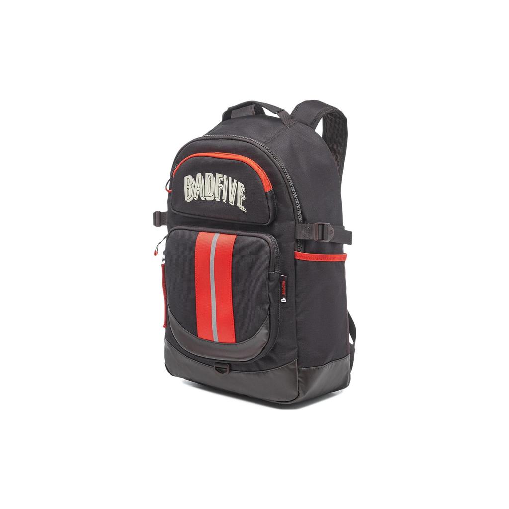 Li Ning Polyester Sports Backpack Regular Unisex Charcoal Coffee Brown ABST233-2