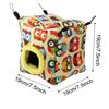 Warm Plush Bird Hanging Cave     Hammock Hanging Winter Birds Cage (L Owl)