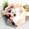 Pink Yorkshire Terrier Pattern, Automatic Folding Umbrella, Portable and Foldable Design, 8 Ribs, a Christmas or Birthday Gift.