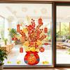 Money Tree Bag Window Cling Removable Waterproof 2026 New Year Static Glass Sticker Home Office Room Spring Festival Decoration Decal