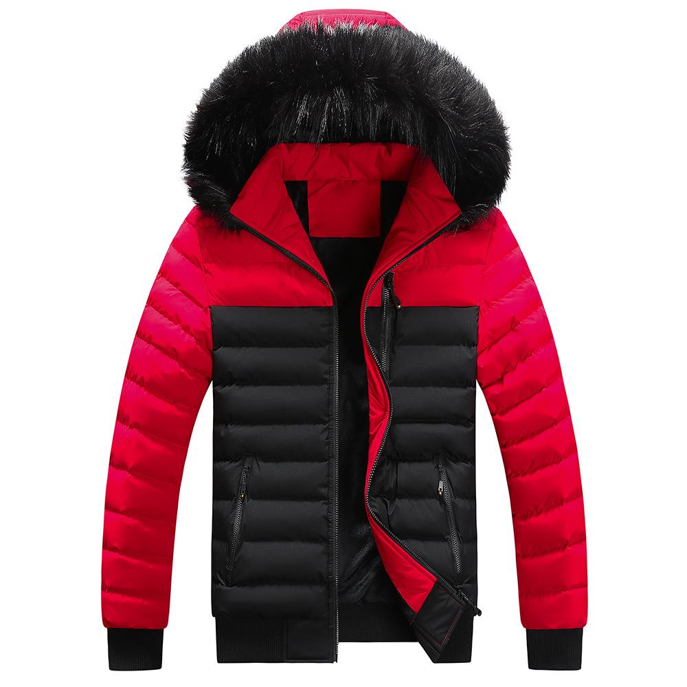 Pánský bavlněný kabát s kapucí - Hřejivá, silná, trendy ležérní bunda na podzim a zimu.