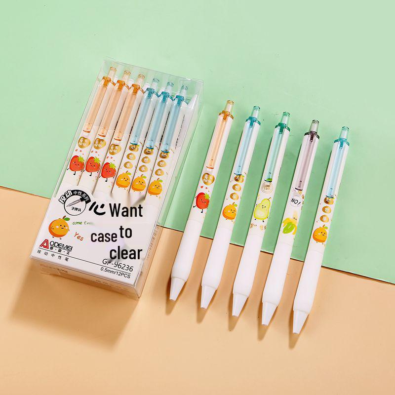 Offerta speciale: Penna Gel Retrattile Disegno Nero, Punta a Pallina 0.5mm, Click per Studenti per Uso Ufficio