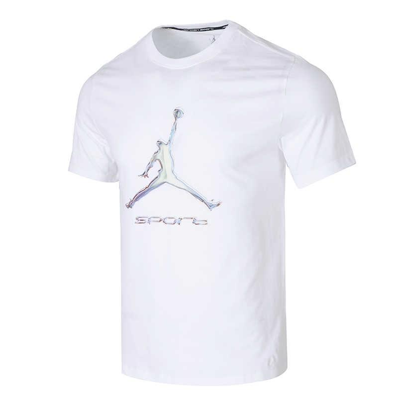Air Jordan Sport Dri-FIT T-shirt Asia Sizing White Black Men s HQ7985-100 L