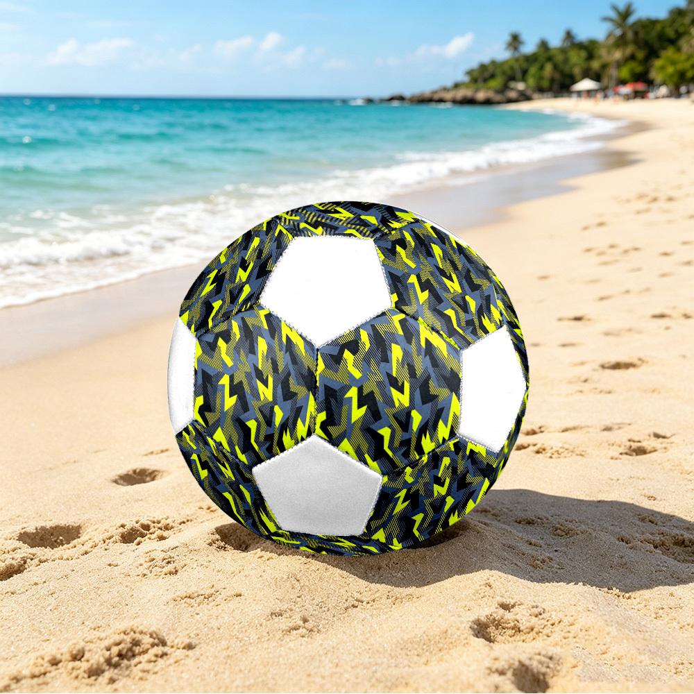 1pc Geometric Abstract Lightweight PVC Training Soccer Ball, Size 5, Suitable for Indoor and Outdoor TrainingGift Y60395