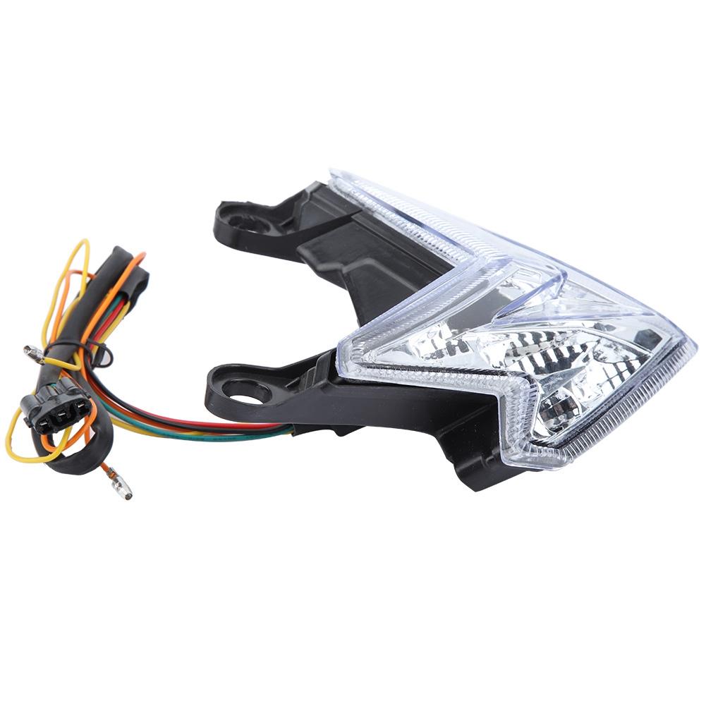 Motorcycle LED Tail Light Lamp Brake Turn Signal Taillight for    800 2013 2014 (Black)