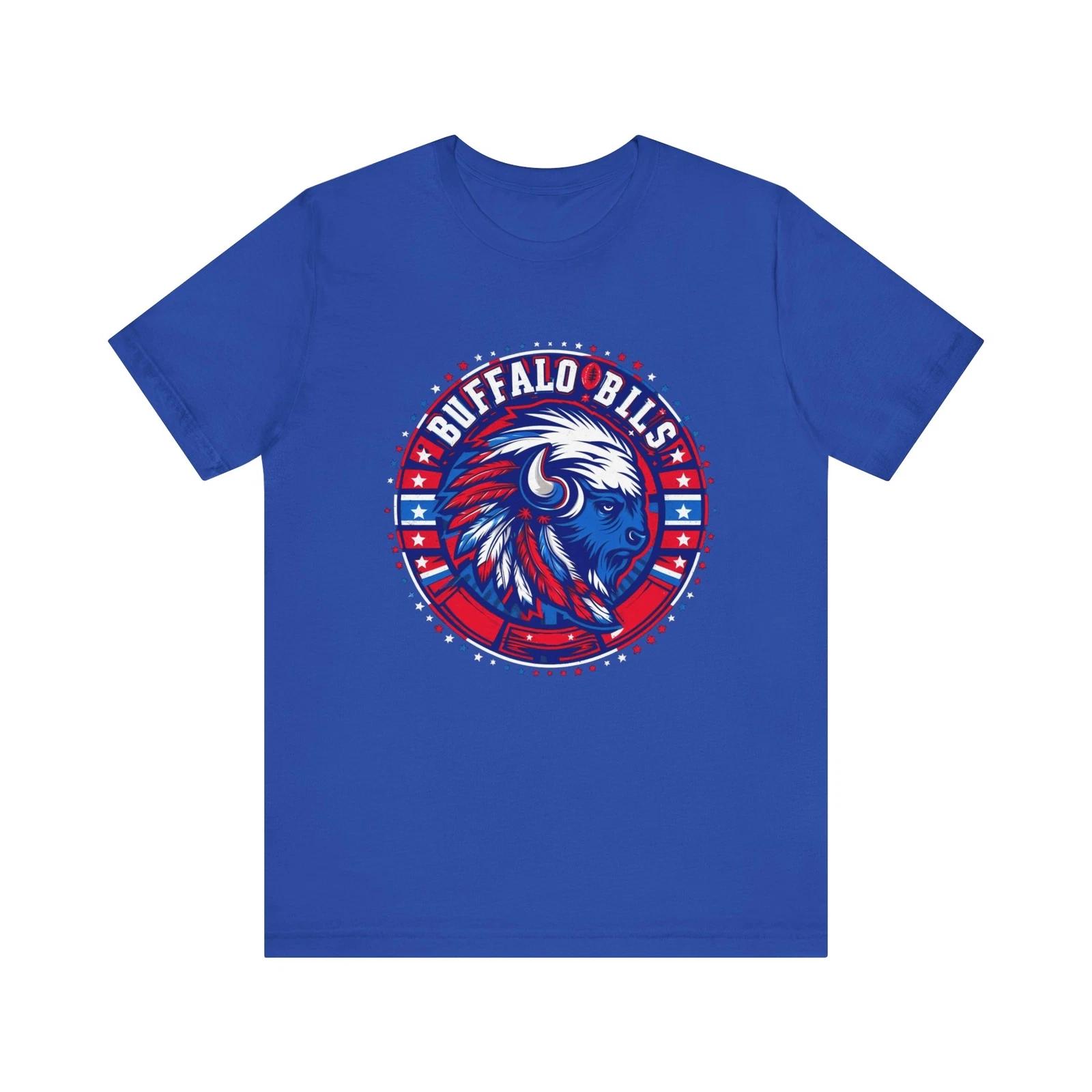 Men s and Women s T-shirts Buffalo Headdress Buffalo Bills T-Shirt - Show Your Team Spirit XXXL