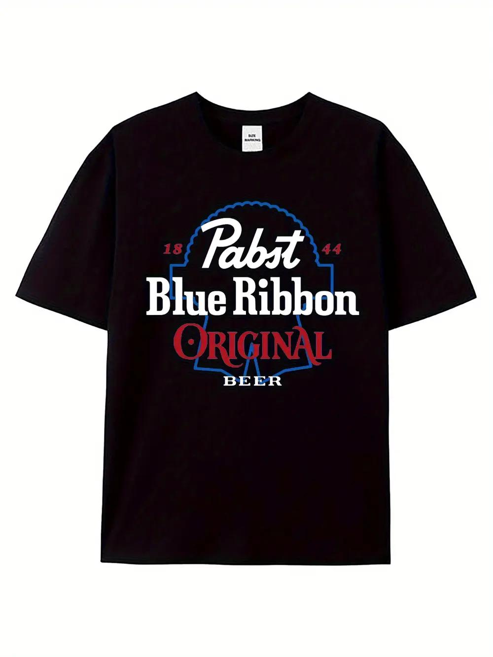 Original Beer T-shirt - Black Original Beer Graphic Print M