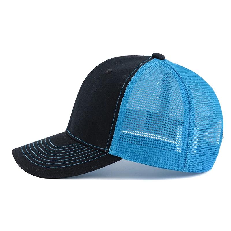 Unisex Two Tone Cap Curved Brim Style Trucker Hat Men & Women Casual Outdoor Breathable Summer Cap