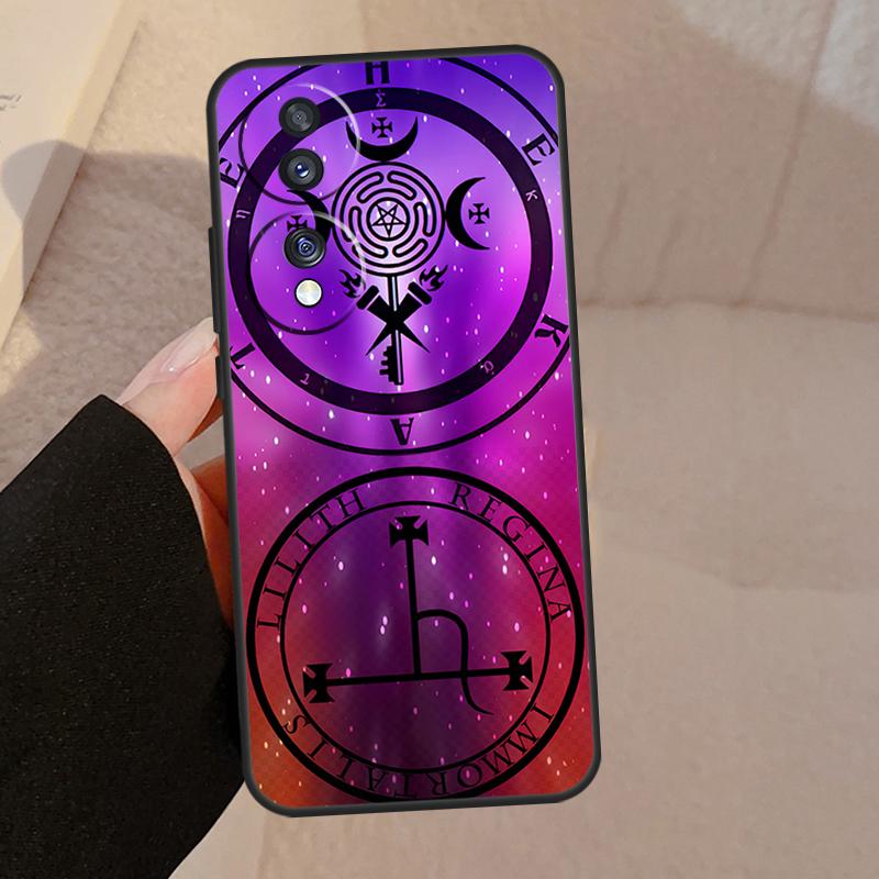 

Sigil of Lilith For Honor Magic 7 5 6 8 Pro Case For Honor 200 400 50 70 90 Lite X8b X8c X9a X9b X9c X9d Win Honor 50