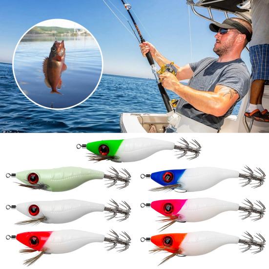 10CM/8,5G svítící ve tmě návnada na krevety s olihňovým háčkem Realistická bionická umělá návnada Mořská sladkovodní okoun Walleye Příslušenství k rybolovu pstruhů
