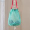 Portable Nylon Mesh Drawstring Makeup Bag Travel Toiletry Bag