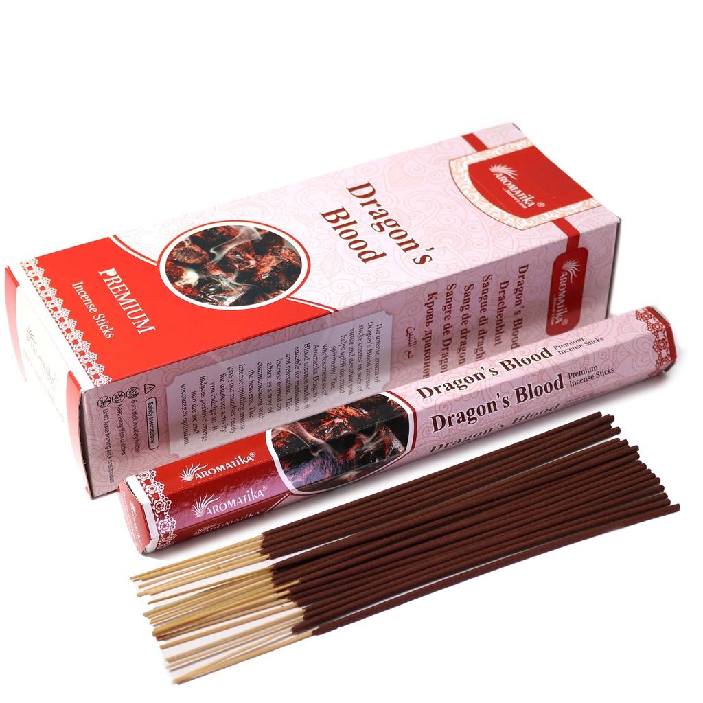 Dragon's Blood Charcoal Free Hex Incense - Aromatika