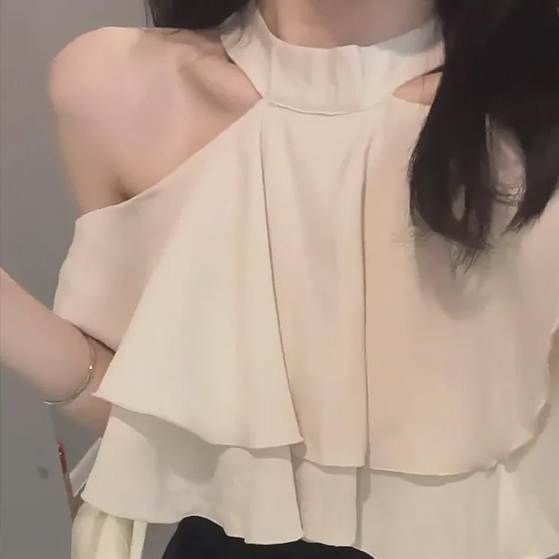 Dvoudílný set v korejském stylu podzim 2025: Drapovaná sukně střední délky a top