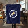 Millwall Printed Flannel Blanket, soft throw for bedroom sofa, washable, Christmas present, great gift.