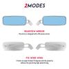 Motorcycle Mirrors 8mm 10mm Universal Rear View Side Mirrors Silver Square Mirror Left and