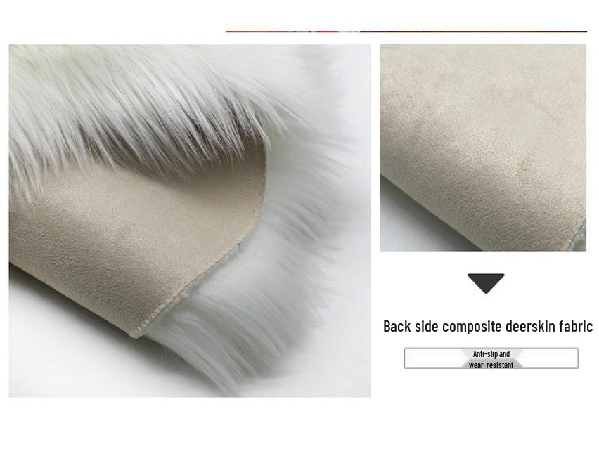 Minimalist Long-Pile Rug: Living Room & Bedroom Carpet, Coffee Table Floor Mat, Sofa Cushion.