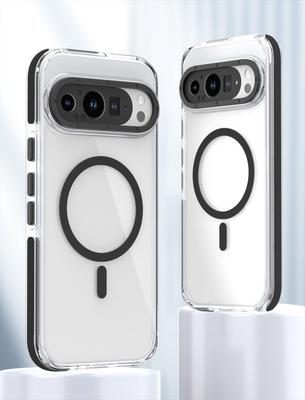 Compatible Google Pixel 10 Pro/XL Magnetic Two-Color Case with Pixel 9 Transparent Cover