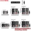 2D flat printing 2pcs Scene Curtains American Flag Guitars Display Digital Printed Polyester Drapes Festive Curtains Use for