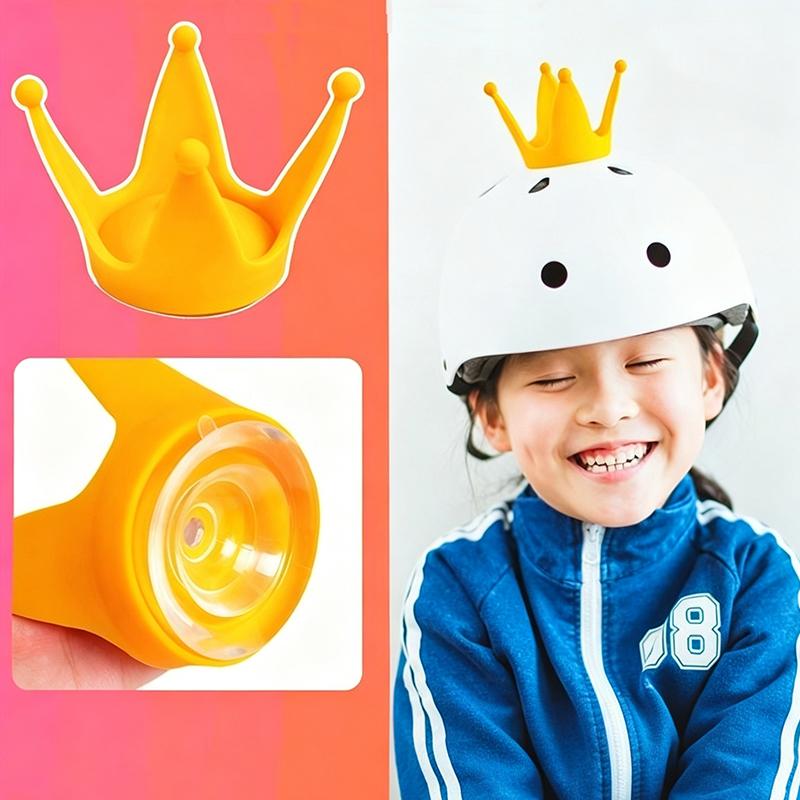 1 Peça Coroa Engraçada para Capacete Topper Decoração Universal com Ventosa Ornamento para Capacete de Motocicleta