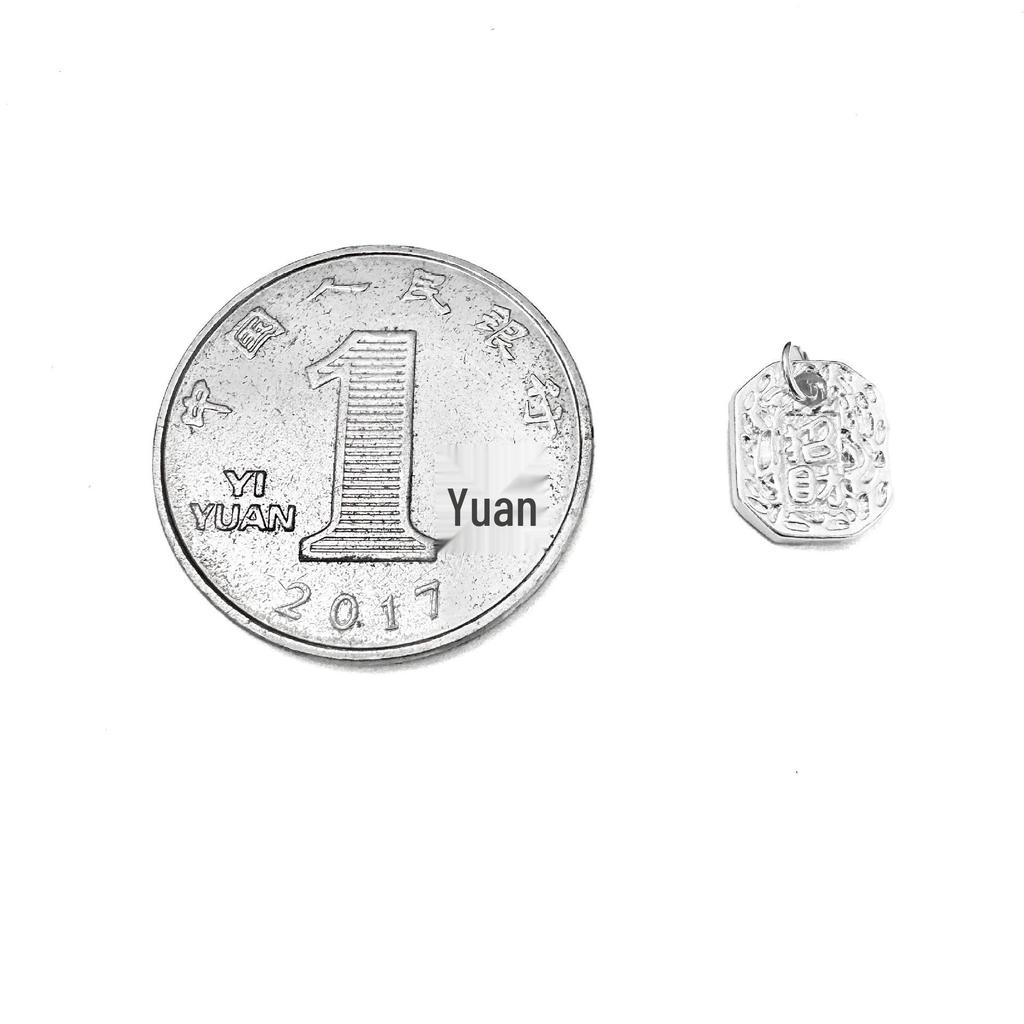 S999 Sterling Silver Wealth Attraction Pendant Charm for DIY Bracelet and Necklace