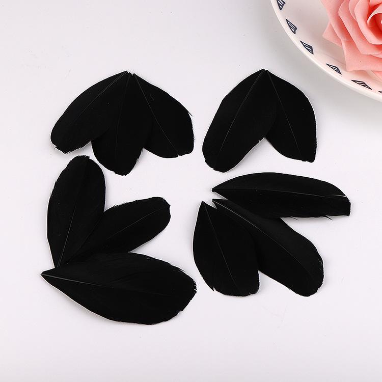 50Pcs5-8Cm Colored Goose Feather Floating Head Diy Jewelry Accessories Feather Goose Feather Craft Decorative Material