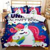 Carton Beding Set Unicorns, Airplanes, Buterflies Bedclothes Bed Cover Sets Children Kids,twin Ful Quen Bedrom House De Couete