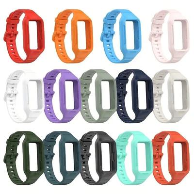 Silicone Strap For Huawei Band 9 8 7 6 Bracelet Wristband For Honor Band 6/Honor Band 7 Integrated Band + Case