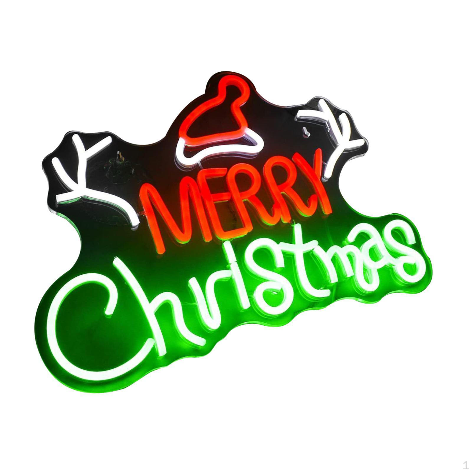 

Рождественская неоновая вывеска для праздничной гостиной и спальни Style A