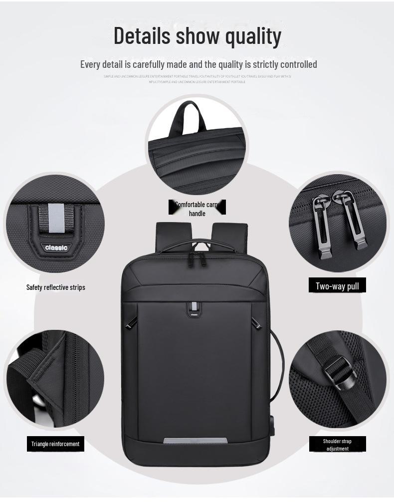 New Large Capacity Travel and Business Backpack for College Students - Simple, Casual, and Versatile