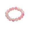 Girls' Buddha Beads Bracelet: Soft Bodhi Seed, Blush Gradient, Ice Transparent Design