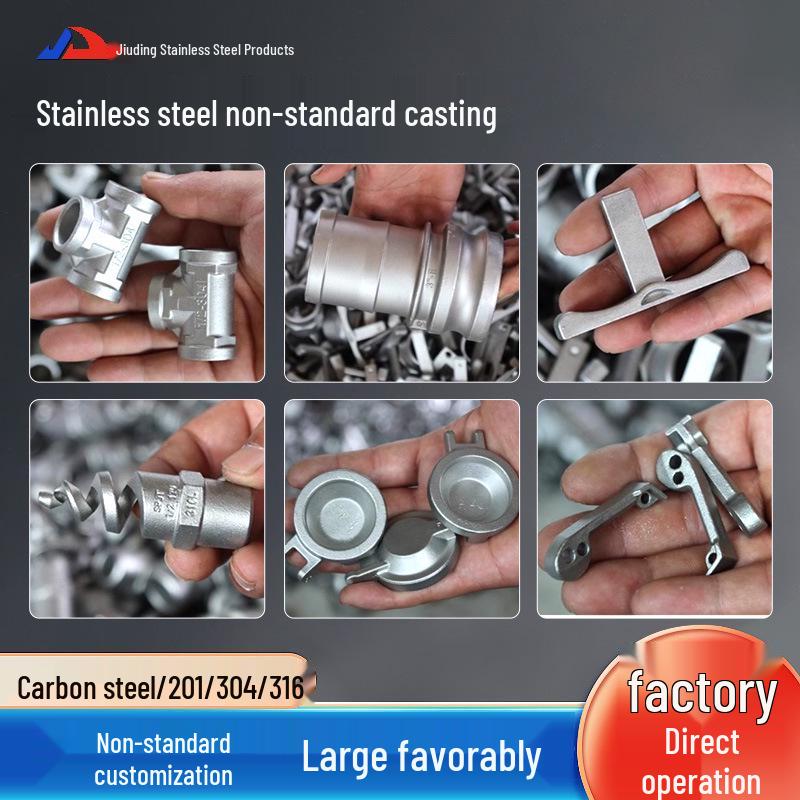 304 Stainless Steel Precision Threaded Pipe Fittings and Non-Standard Cast Hardware