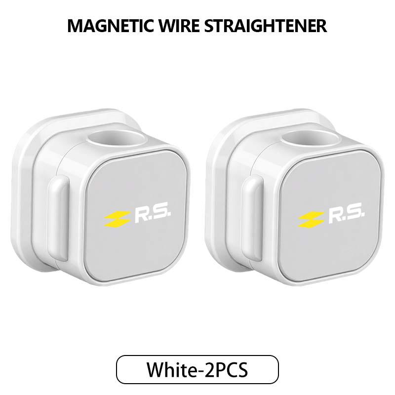 Magnetic Cable Clip Smooth Adjustable Cord Holder Wire Keeper For Renault Symbol Clio 3 4 Sparco Dacia RS Megan Scenic EspaceT